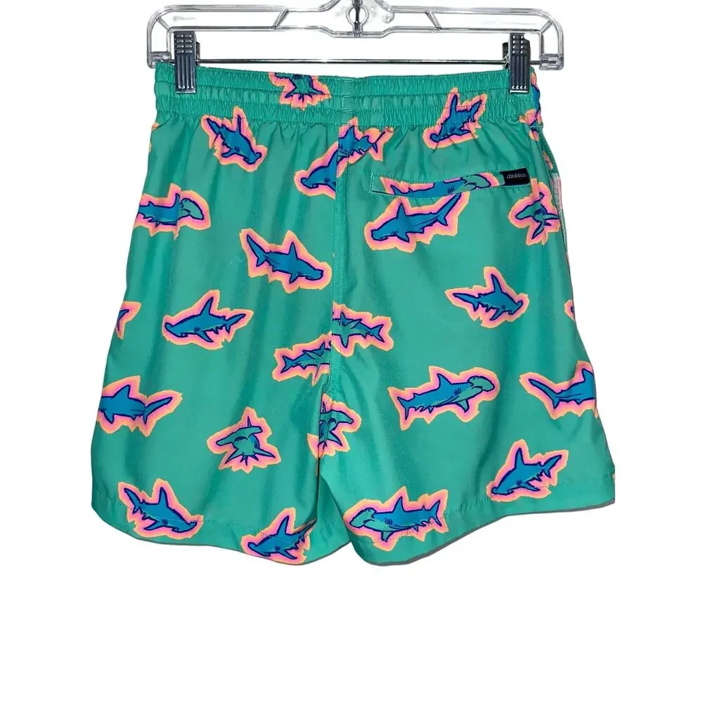 Chubbies Men's Apex Swimmers Green Shark 5.5